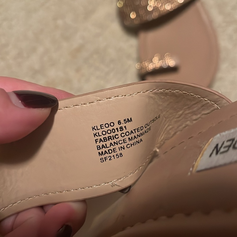 Steve Madden Rhinestone Sandals - Picture 6 of 7